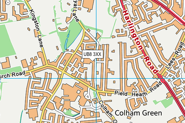 UB8 3XX map - OS VectorMap District (Ordnance Survey) UB8 3XX map - OS VectorMap District (Ordnance Survey)