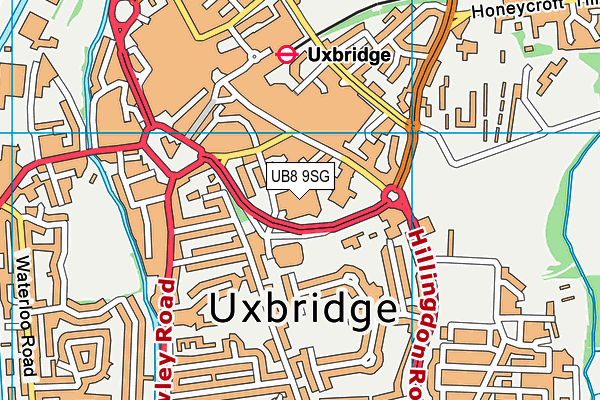 UB8 9SG map - OS VectorMap District (Ordnance Survey) UB8 9SG map - OS VectorMap District (Ordnance Survey)