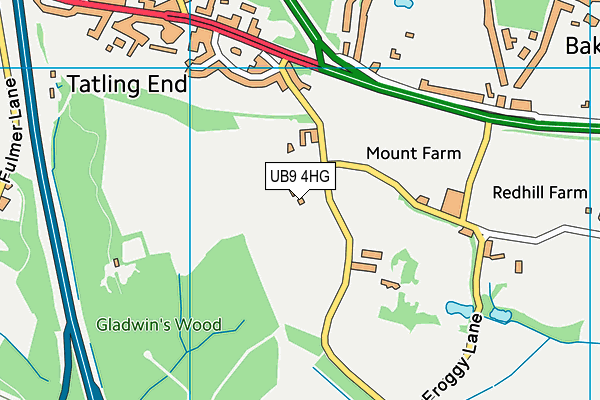 UB9 4HG map - OS VectorMap District (Ordnance Survey) UB9 4HG map - OS VectorMap District (Ordnance Survey)