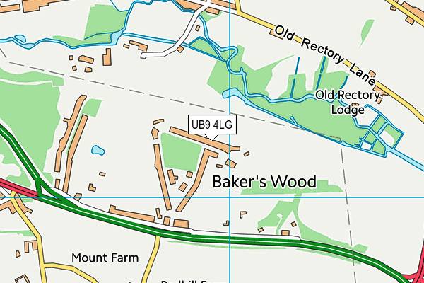 UB9 4LG map - OS VectorMap District (Ordnance Survey)