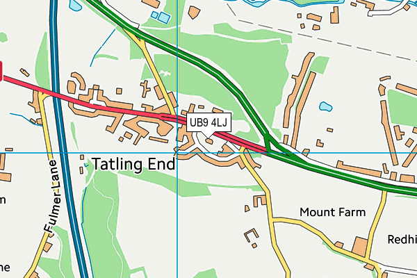 UB9 4LJ map - OS VectorMap District (Ordnance Survey) UB9 4LJ map - OS VectorMap District (Ordnance Survey)
