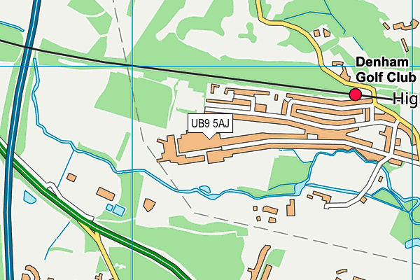 UB9 5AJ map - OS VectorMap District (Ordnance Survey) UB9 5AJ map - OS VectorMap District (Ordnance Survey)