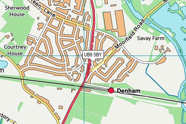 UB9 5BY map - OS VectorMap District (Ordnance Survey) UB9 5BY map - OS VectorMap District (Ordnance Survey)