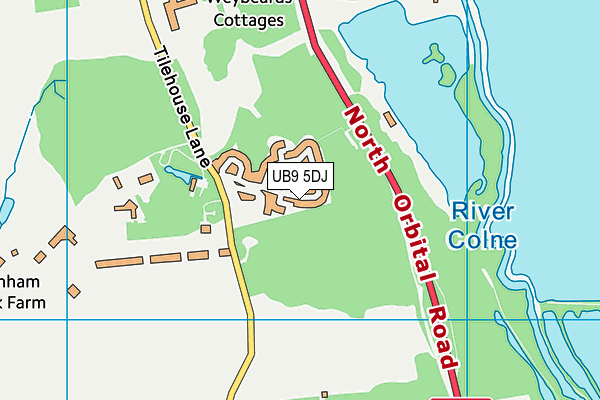 UB9 5DJ map - OS VectorMap District (Ordnance Survey) UB9 5DJ map - OS VectorMap District (Ordnance Survey)