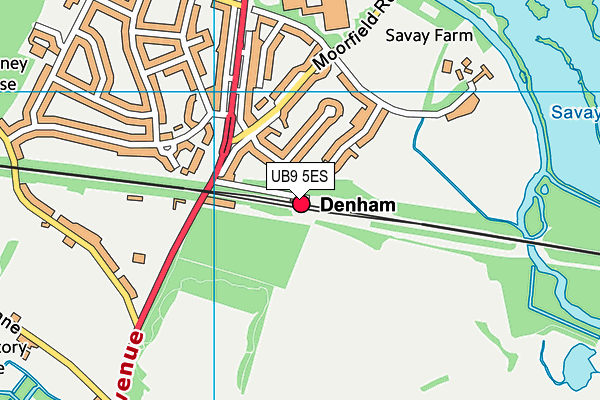 UB9 5ES map - OS VectorMap District (Ordnance Survey) UB9 5ES map - OS VectorMap District (Ordnance Survey)