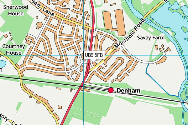 UB9 5FB map - OS VectorMap District (Ordnance Survey) UB9 5FB map - OS VectorMap District (Ordnance Survey)