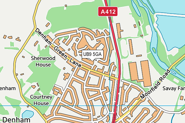 UB9 5GA map - OS VectorMap District (Ordnance Survey) UB9 5GA map - OS VectorMap District (Ordnance Survey)