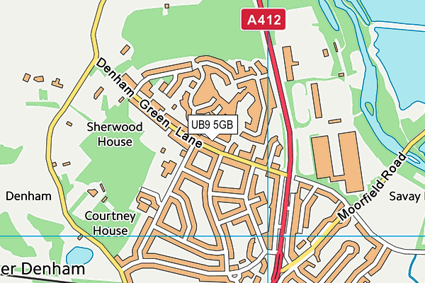 UB9 5GB map - OS VectorMap District (Ordnance Survey)