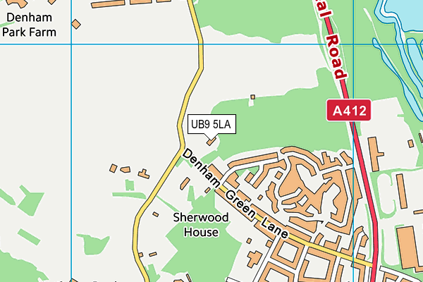 UB9 5LA map - OS VectorMap District (Ordnance Survey) UB9 5LA map - OS VectorMap District (Ordnance Survey)