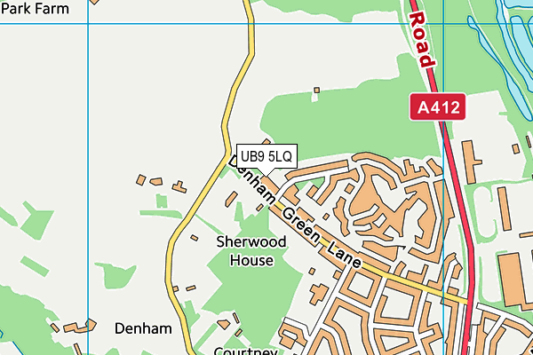 UB9 5LQ map - OS VectorMap District (Ordnance Survey)
