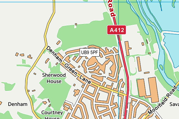 UB9 5PF map - OS VectorMap District (Ordnance Survey) UB9 5PF map - OS VectorMap District (Ordnance Survey)