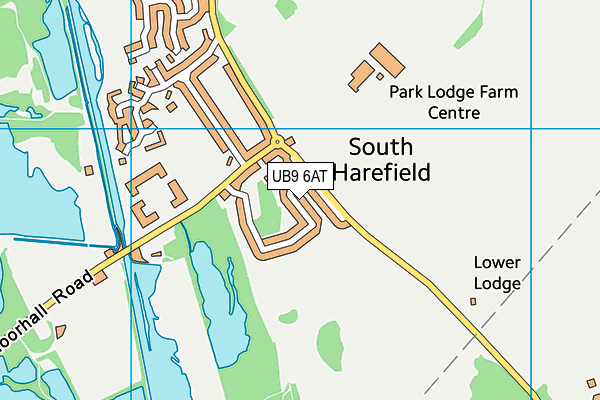 UB9 6AT map - OS VectorMap District (Ordnance Survey) UB9 6AT map - OS VectorMap District (Ordnance Survey)