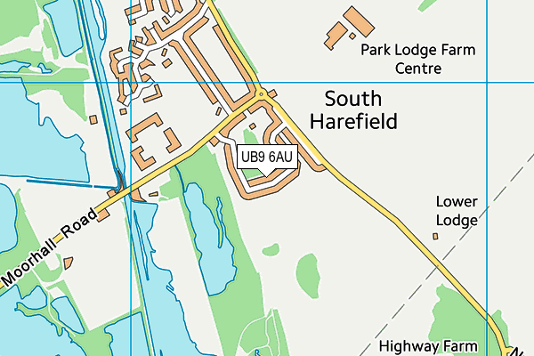 UB9 6AU map - OS VectorMap District (Ordnance Survey) UB9 6AU map - OS VectorMap District (Ordnance Survey)