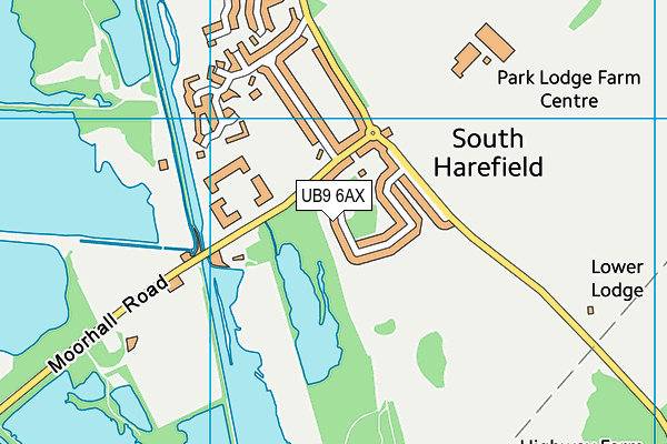 UB9 6AX map - OS VectorMap District (Ordnance Survey) UB9 6AX map - OS VectorMap District (Ordnance Survey)