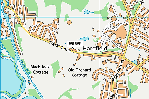 UB9 6BP map - OS VectorMap District (Ordnance Survey) UB9 6BP map - OS VectorMap District (Ordnance Survey)