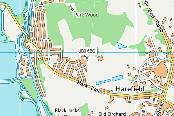 UB9 6BQ map - OS VectorMap District (Ordnance Survey) UB9 6BQ map - OS VectorMap District (Ordnance Survey)