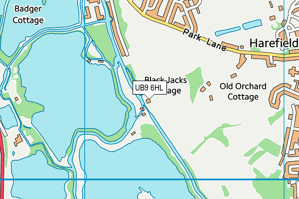 UB9 6HL map - OS VectorMap District (Ordnance Survey)