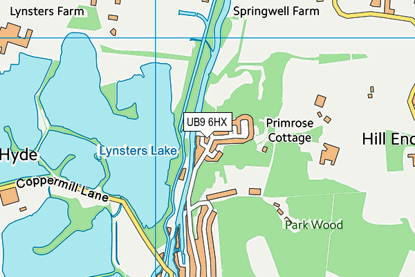 UB9 6HX map - OS VectorMap District (Ordnance Survey) UB9 6HX map - OS VectorMap District (Ordnance Survey)