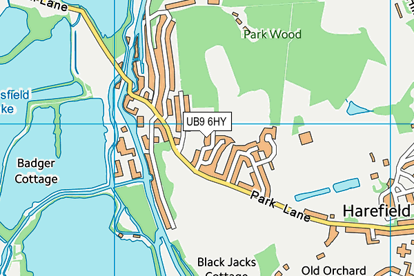 UB9 6HY map - OS VectorMap District (Ordnance Survey) UB9 6HY map - OS VectorMap District (Ordnance Survey)