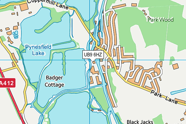 UB9 6HZ map - OS VectorMap District (Ordnance Survey) UB9 6HZ map - OS VectorMap District (Ordnance Survey)