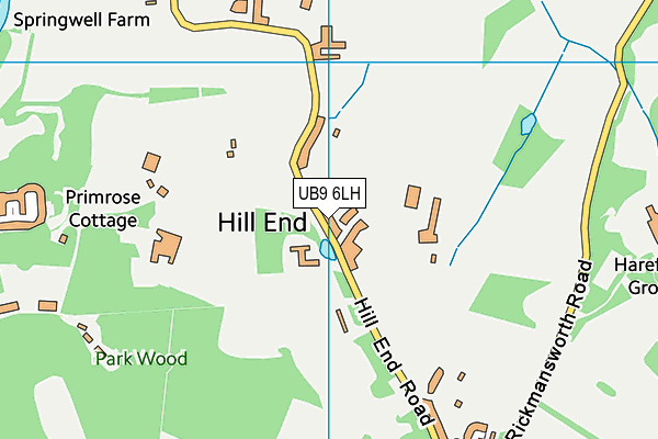 UB9 6LH map - OS VectorMap District (Ordnance Survey) UB9 6LH map - OS VectorMap District (Ordnance Survey)