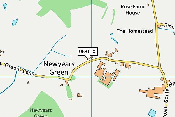 UB9 6LX map - OS VectorMap District (Ordnance Survey)