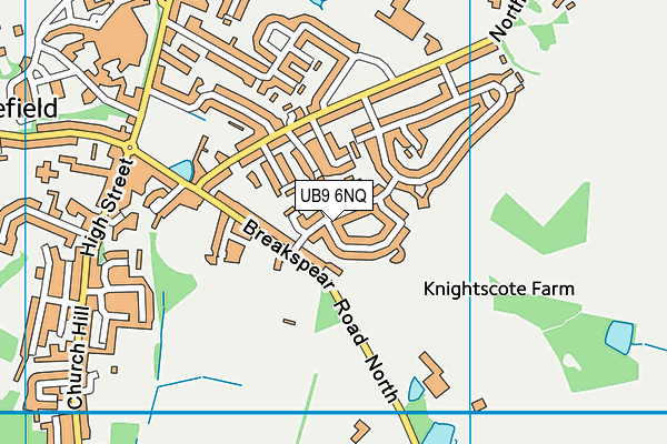 UB9 6NQ map - OS VectorMap District (Ordnance Survey)