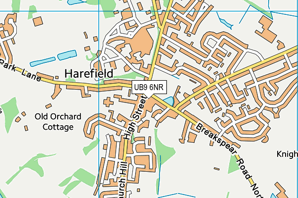UB9 6NR map - OS VectorMap District (Ordnance Survey)