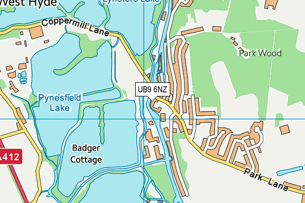 UB9 6NZ map - OS VectorMap District (Ordnance Survey) UB9 6NZ map - OS VectorMap District (Ordnance Survey)