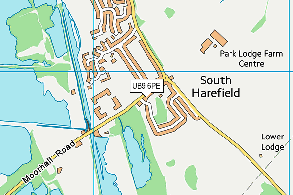 UB9 6PE map - OS VectorMap District (Ordnance Survey)