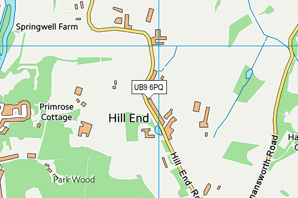 UB9 6PQ map - OS VectorMap District (Ordnance Survey)