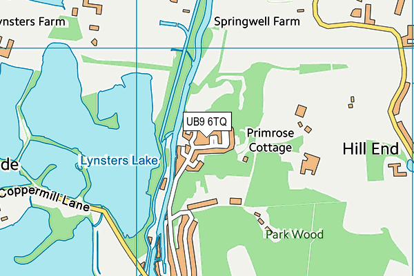 UB9 6TQ map - OS VectorMap District (Ordnance Survey) UB9 6TQ map - OS VectorMap District (Ordnance Survey)