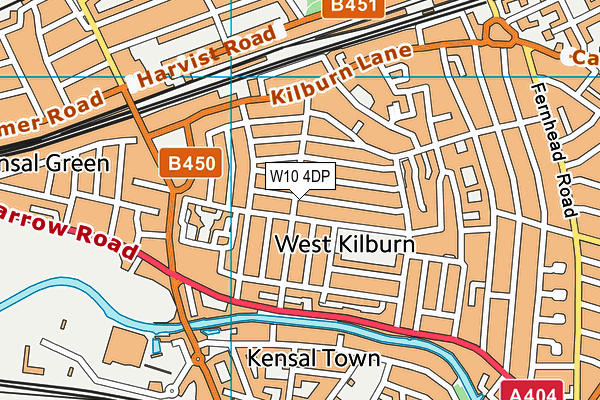 W10 4DP map - OS VectorMap District (Ordnance Survey) W10 4DP map - OS VectorMap District (Ordnance Survey)
