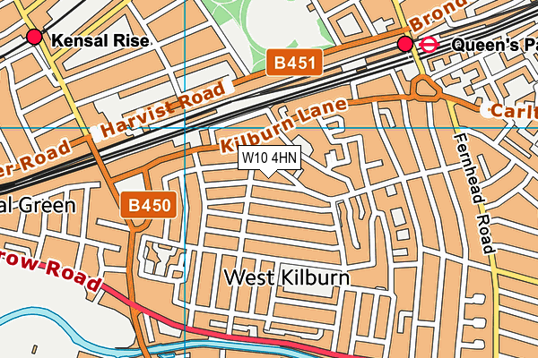 W10 4HN map - OS VectorMap District (Ordnance Survey) W10 4HN map - OS VectorMap District (Ordnance Survey)