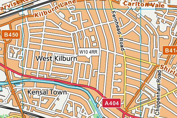W10 4RR map - OS VectorMap District (Ordnance Survey) W10 4RR map - OS VectorMap District (Ordnance Survey)