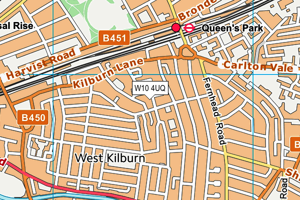 W10 4UQ map - OS VectorMap District (Ordnance Survey) W10 4UQ map - OS VectorMap District (Ordnance Survey)