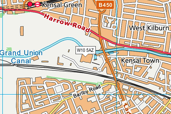 W10 5AZ map - OS VectorMap District (Ordnance Survey) W10 5AZ map - OS VectorMap District (Ordnance Survey)