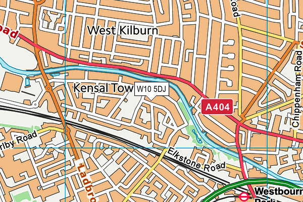 W10 5DJ map - OS VectorMap District (Ordnance Survey) W10 5DJ map - OS VectorMap District (Ordnance Survey)