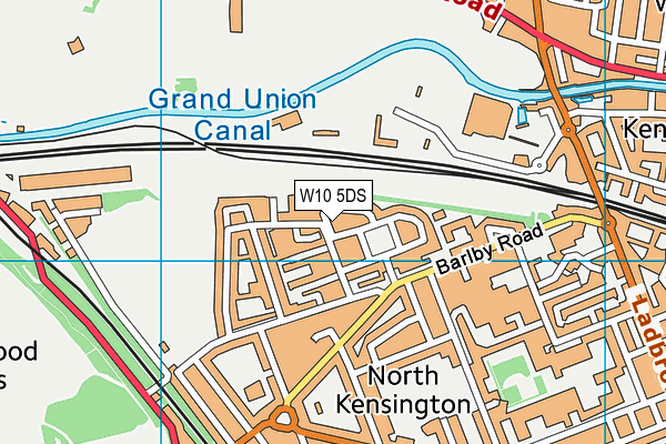 W10 5DS map - OS VectorMap District (Ordnance Survey) W10 5DS map - OS VectorMap District (Ordnance Survey)