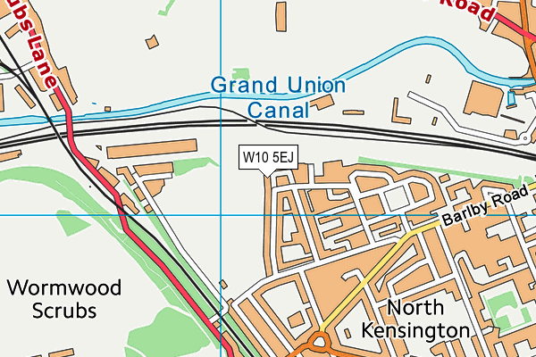 W10 5EJ map - OS VectorMap District (Ordnance Survey) W10 5EJ map - OS VectorMap District (Ordnance Survey)