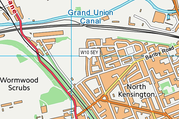 W10 5EY map - OS VectorMap District (Ordnance Survey) W10 5EY map - OS VectorMap District (Ordnance Survey)