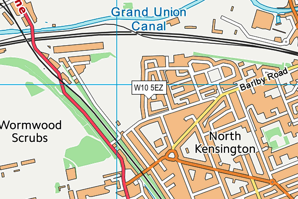 W10 5EZ map - OS VectorMap District (Ordnance Survey) W10 5EZ map - OS VectorMap District (Ordnance Survey)