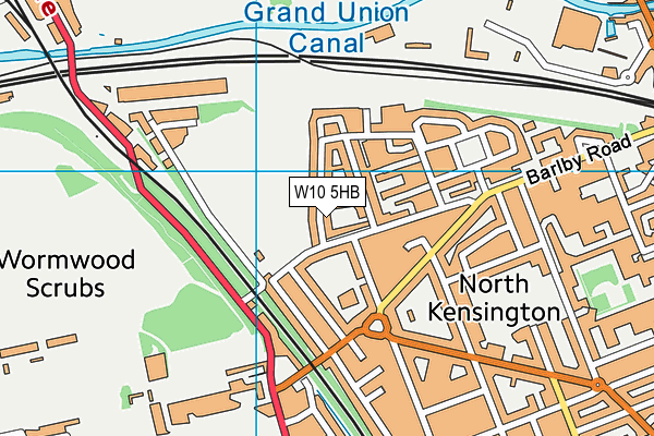 W10 5HB map - OS VectorMap District (Ordnance Survey) W10 5HB map - OS VectorMap District (Ordnance Survey)