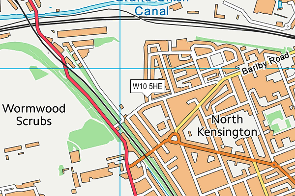 W10 5HE map - OS VectorMap District (Ordnance Survey) W10 5HE map - OS VectorMap District (Ordnance Survey)