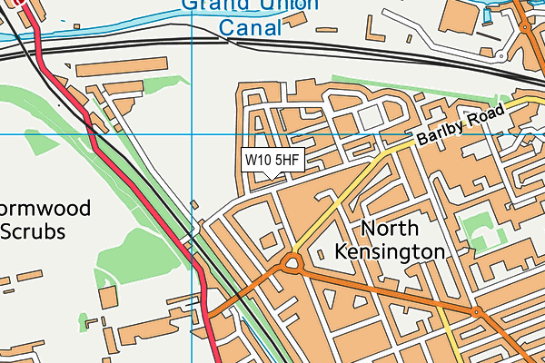 W10 5HF map - OS VectorMap District (Ordnance Survey) W10 5HF map - OS VectorMap District (Ordnance Survey)
