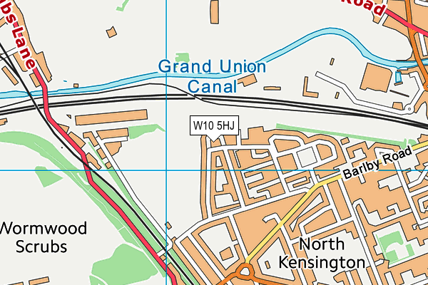 W10 5HJ map - OS VectorMap District (Ordnance Survey) W10 5HJ map - OS VectorMap District (Ordnance Survey)