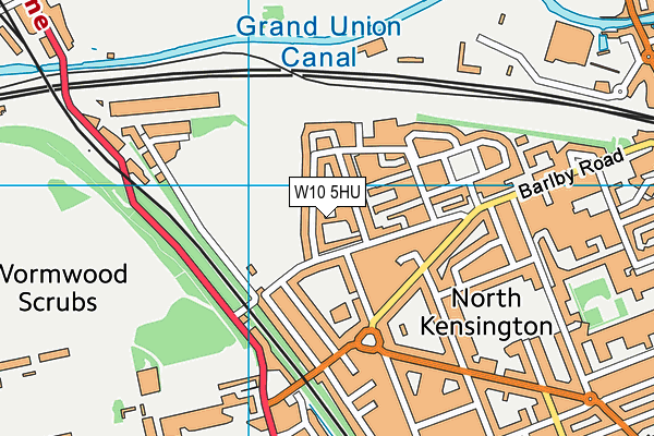 W10 5HU map - OS VectorMap District (Ordnance Survey) W10 5HU map - OS VectorMap District (Ordnance Survey)