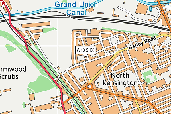 W10 5HX map - OS VectorMap District (Ordnance Survey) W10 5HX map - OS VectorMap District (Ordnance Survey)