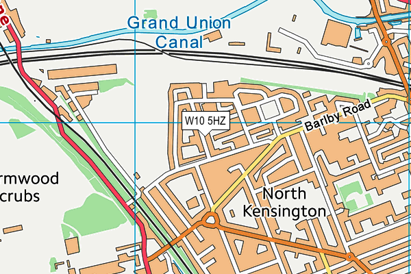 W10 5HZ map - OS VectorMap District (Ordnance Survey) W10 5HZ map - OS VectorMap District (Ordnance Survey)