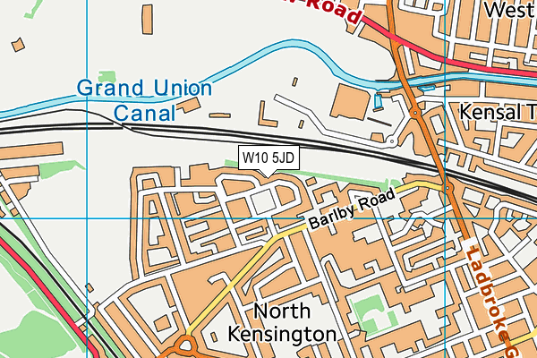 W10 5JD map - OS VectorMap District (Ordnance Survey) W10 5JD map - OS VectorMap District (Ordnance Survey)